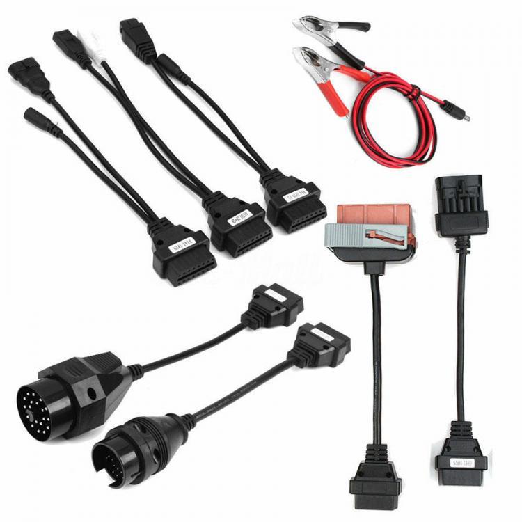 shopping מערכות למציאת תקלות 8pcs Full Set Car Cables Adapter OBD2 II CDP for Autocom CDP Pro Diagnostic