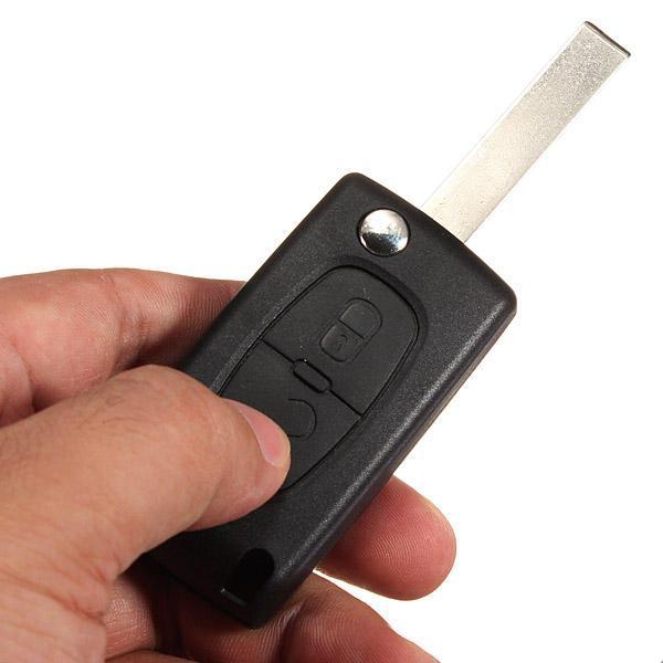 shopping חלקים לרכב 2 Buttons Remote Flip Key Shell Case for Peugeot with New Blade
