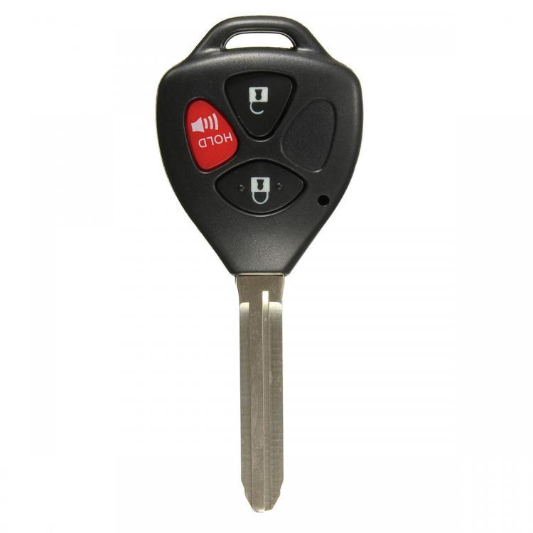 shopping חלקים לרכב 3 Buttons Remote Uncut Black Flip Key Shell Without Battery For Toyota Scion