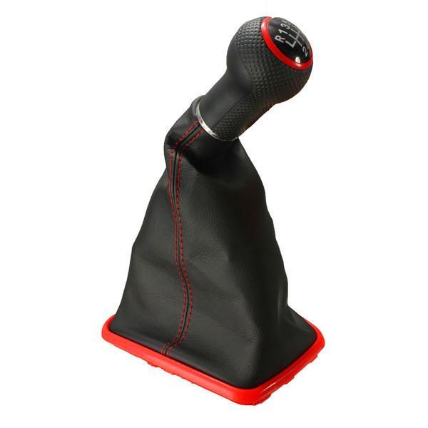 shopping חלקים לרכב 6 Speed Gear Shift Knob Shifter Gaiter Boot for VW Mk4 Golf Jetta Bora GTI R32