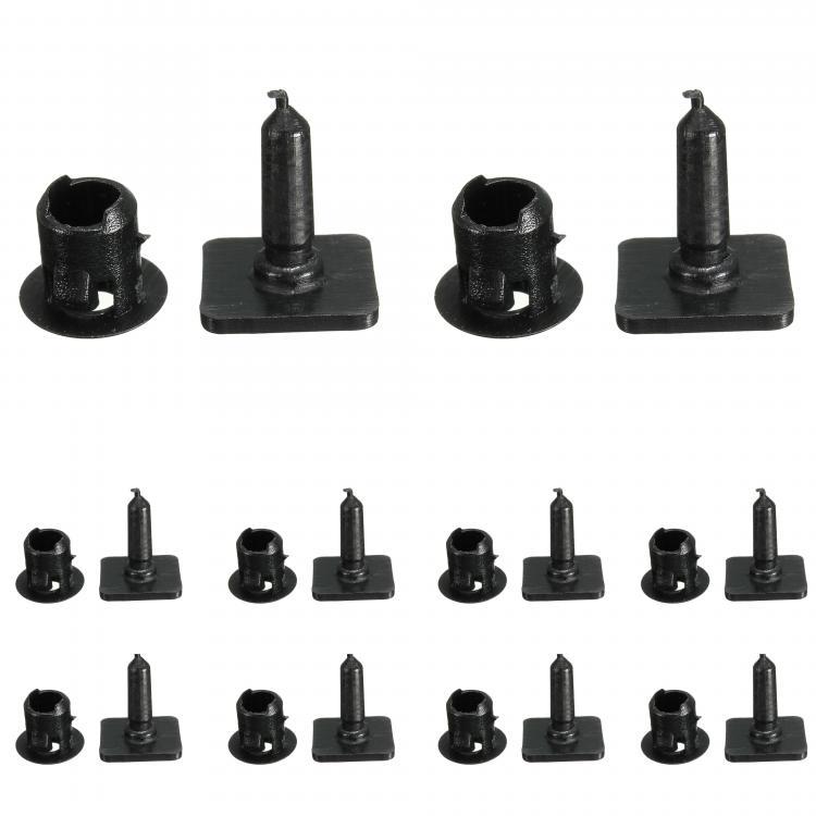 shopping חלקים לרכב 10pcs Roof Interior Trim Strip Panel Linning Mounting Clips Fof VW T5 Transporter