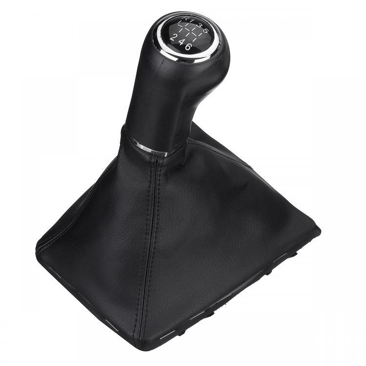 shopping חלקים לרכב 6 Speed Gear Shift Knob Stick with Gaiter Boot For Vauxhall Opel Astra Corsa D 2005-2010