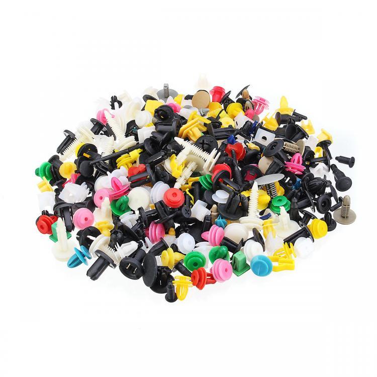 shopping חלקים לרכב 500Pcs Mixed Plastic Car Fastener Clip Bumper Fender Trim Kit Rivet Door Panel