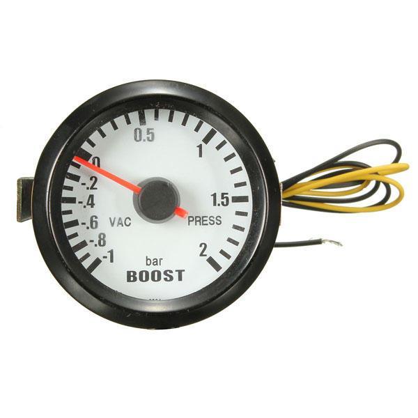 shopping חלקים לרכב Black 2 Inch 52mm Car Universal LED Bar Turbo Boost Vacuum Gauge