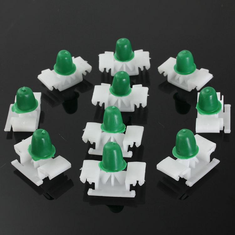 shopping חלקים לרכב 10pcs Car Door Bump Strip Fastener Clips Exterior Side Trim Moulding For BMW E36