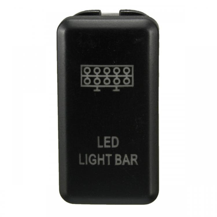 shopping חלקים לרכב Dual Blue LED Illuminated Light Switch Push On/Off 12V For Toyota Landcruiser Hilux Prado FJ Cruiser Hiace