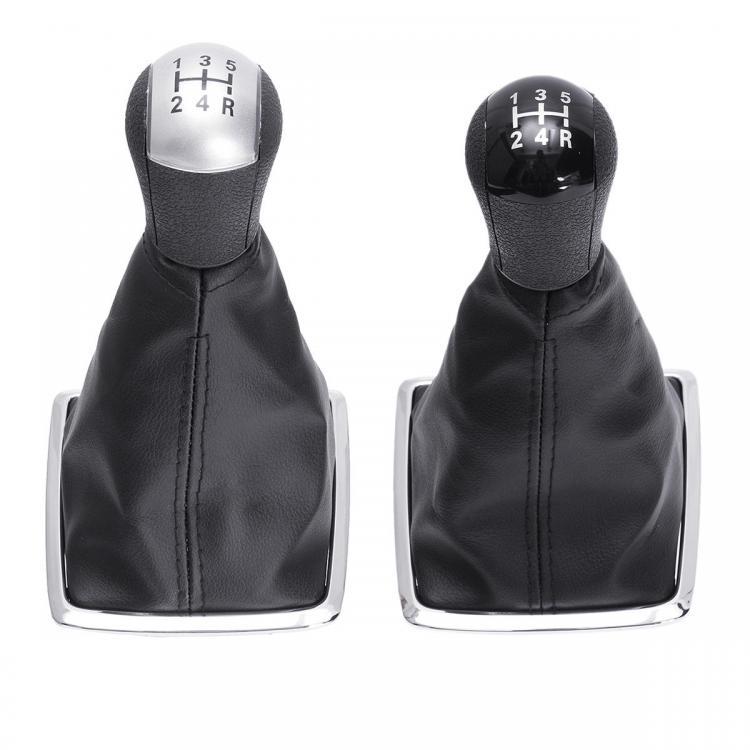 shopping חלקים לרכב 5 Speed Gear Shift Knob Stick Lever Gear Shift Cover For Ford Focus MK II 05-08
