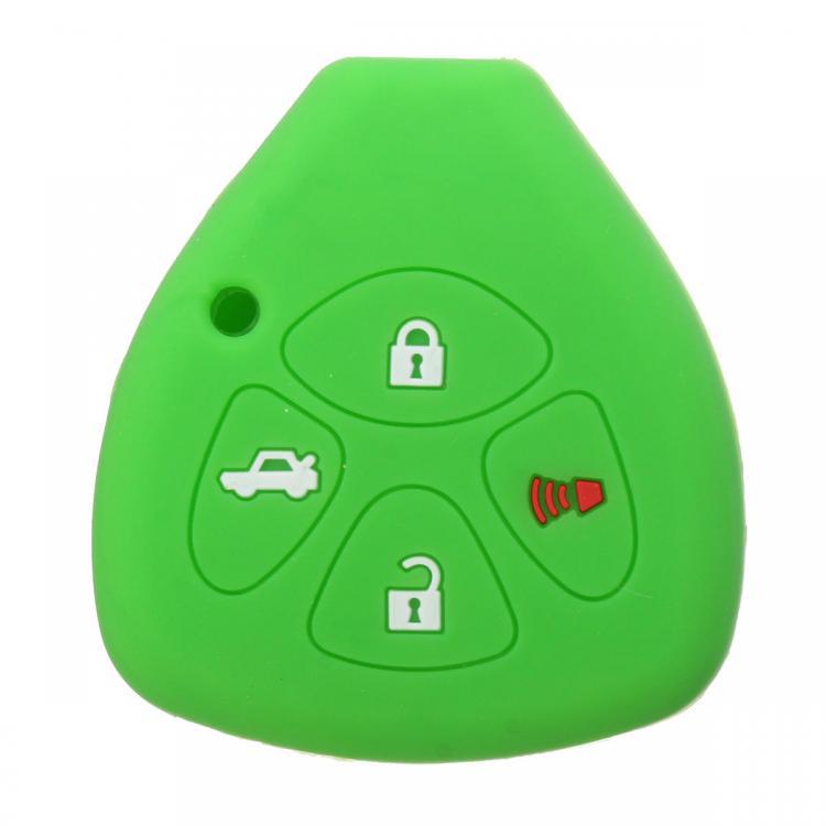 shopping חלקים לרכב Car Key Case Cover 4 Button Silicone Keyless Remote Key Case Shell Cover For TOYOTA Corolla Camry