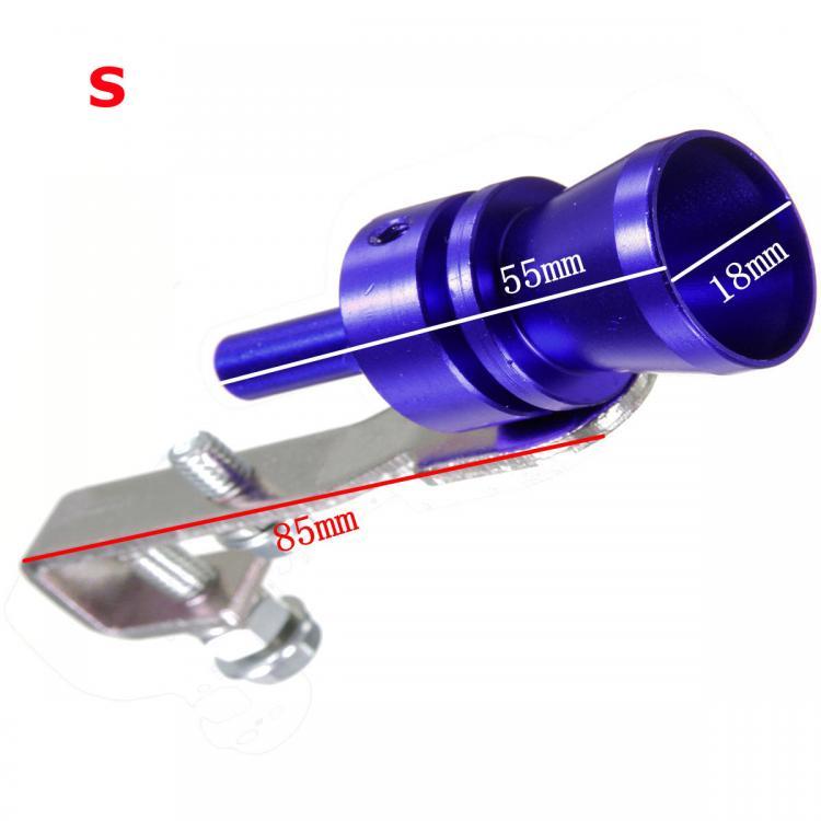 shopping חלקים לרכב Blue Car Exhaust False Turbo Whistle Pipe Sound Muffler Bov Blow Off Valve
