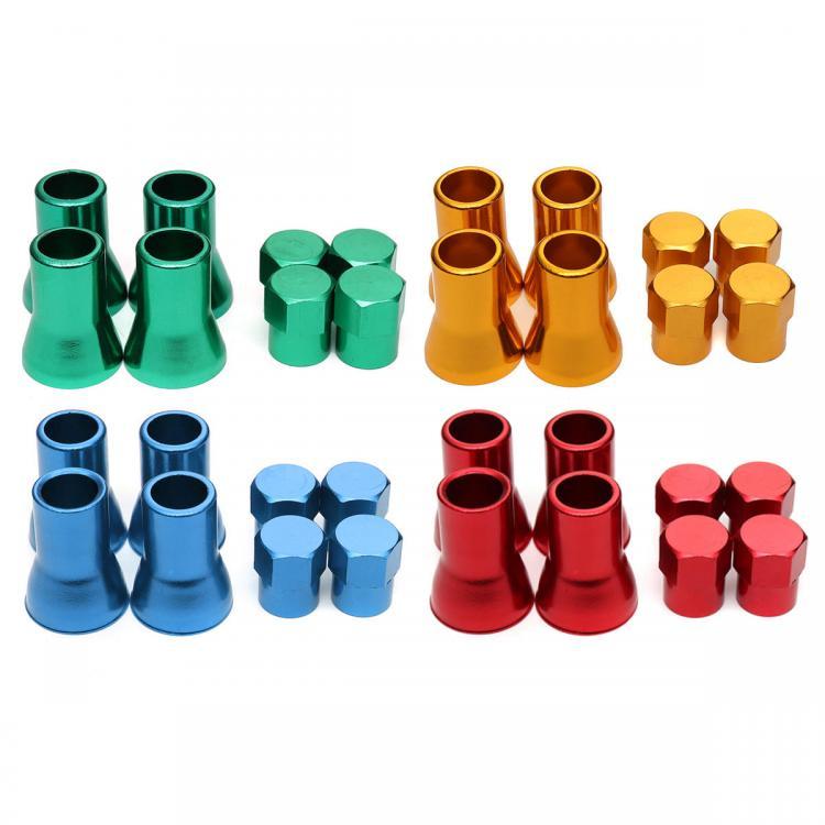 shopping חלקים לרכב 4Pcs TR413 Aluminium Alloy Car Tire Wheel Tyre Valve Stem Hex Caps And Sleeve Cover