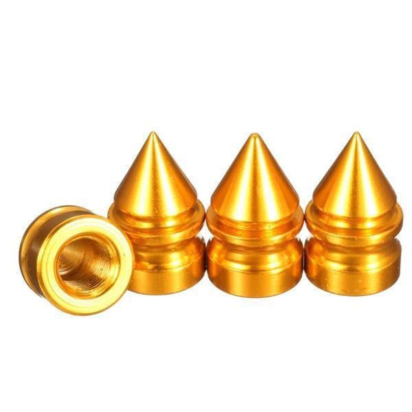 shopping חלקים לרכב 4PCS Aluminum Tire Rim Wheel Valve Cap Airtight Dust Cover Universal For Car Van Bike Motor Bike