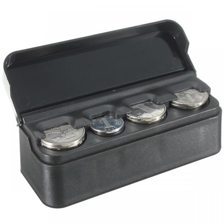 shopping אביזרי פנים לרכב Car Interior Plastic Coin Case Storage Stored Box Holder Container Organizer