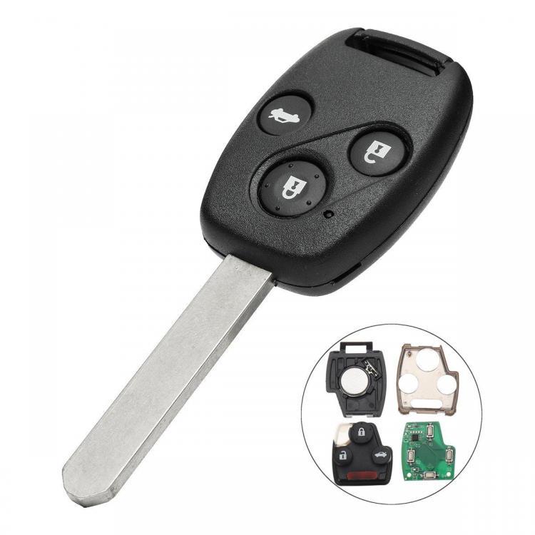 shopping אביזרי פנים לרכב 3 Button Remote Key Fob 433Mhz ID48 for Honda Accord 2003-2005 CRV 2005-2006