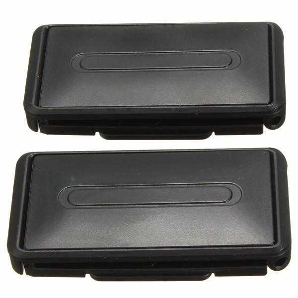 shopping אביזרי פנים לרכב 2Pcs Car Auto Seat Belt Clips Adjustable Comfort Safety Locking Stopper Extender Sliver Black