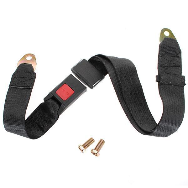 shopping אביזרי פנים לרכב Black Car Seat Belt Lap Belt Two Point Adjustable Safety Universal Sets
