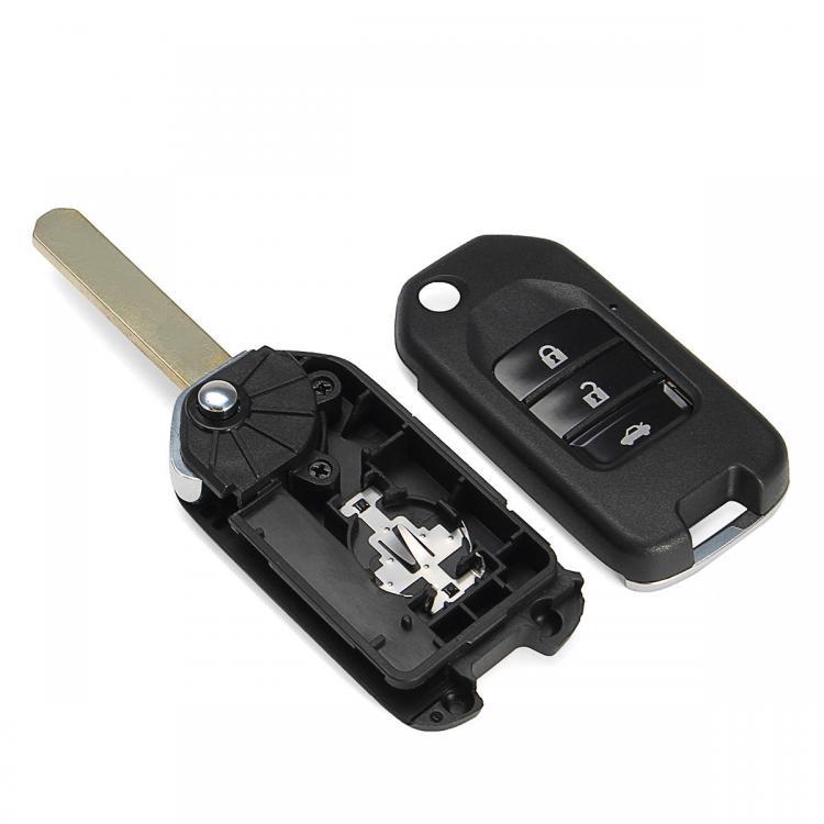 shopping אביזרי פנים לרכב Car 3 Button Remote Fold Key Fob Case/bag Flip Shell for Honda Civic City Jazz HR-V XR-V