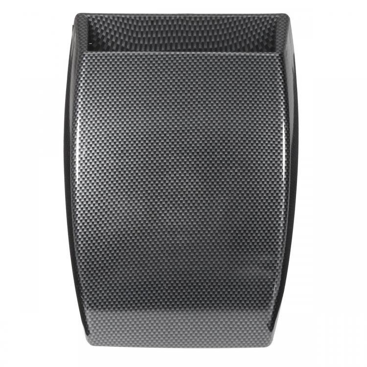 shopping אביזרי פנים לרכב Carbon Fiber Board Pattern Car Decorative Air Flow Intake Scoop Bonnet Vent Cover Hood