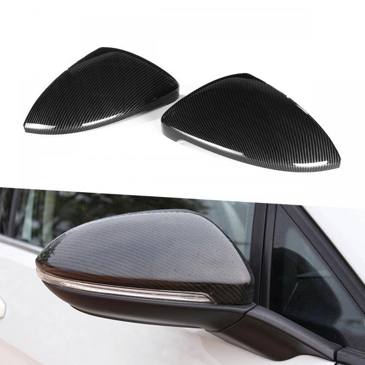 shopping אביזרי חוץ לרכב ABS Carbon Fiber Color Replacement Rear View Car Side Mirror Cover Caps Fit For VW Golf MK7 MK7.5 GTI R