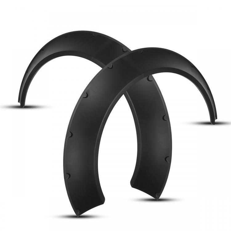 shopping אביזרי חוץ לרכב 4 Piece Universal Car Fender Flares Flexible Yet Durable Polyurethane Body Kits Extra Wide Body Wheel Arches
