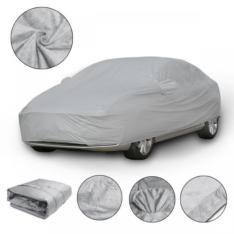 shopping אביזרי חוץ לרכב XXL 5.3X2X1.5m Universal Full Car Cover Cotton Waterproof Breathable UV Protection Outdoor