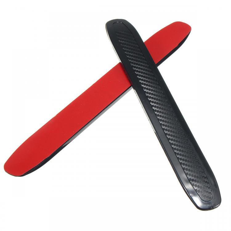 shopping אביזרי חוץ לרכב 2Pcs Carbon Colloid Front Rear Bumper Corner Guard Anti-Scratch Protection Decoration Strip