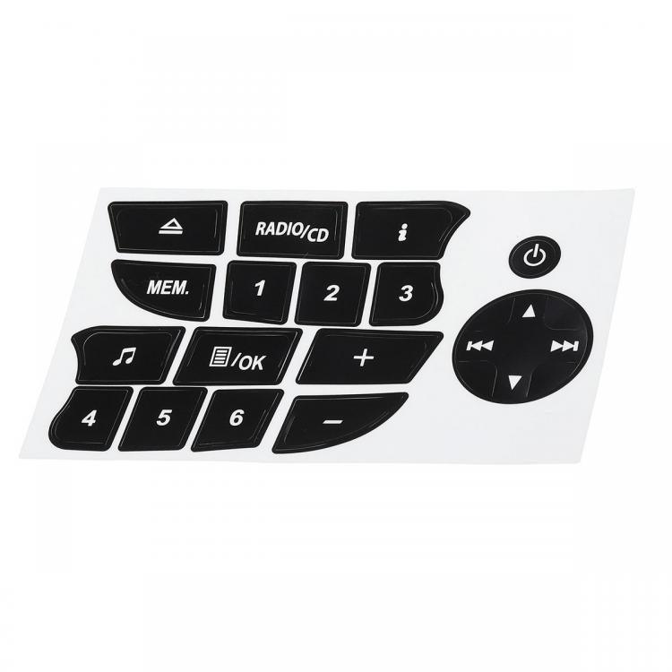 shopping אביזרי חוץ לרכב CD Radio Audio Button Repair Decals Car Stickers For Renault Clio and Megane 2009-2011