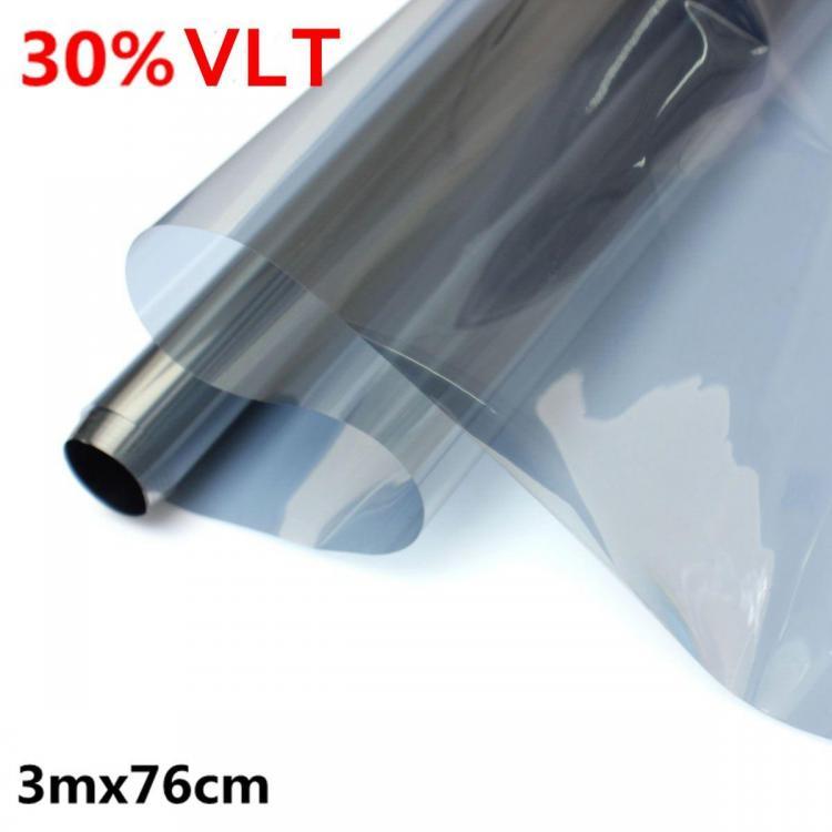 shopping אביזרי חוץ לרכב 15% 30% 3mx76cm LVT Car Auto Window Glass Tint Film Tinting Roll Silver Mirror