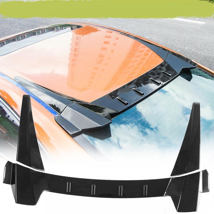 shopping אביזרי חוץ לרכב Carbon Fiber Type R Rear Roof Car Wing Diffuser Window Trunk Spoiler For Honda Civic 4 Door Sedan 2016-2018