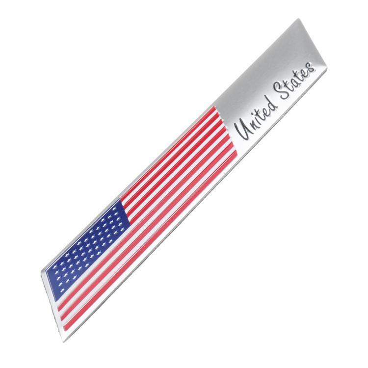shopping אביזרי חוץ לרכב Small Trunk Emblem Badge Sticker Aluminum United States USA US Flag Fender Decals