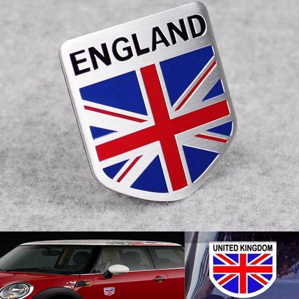 shopping אביזרי חוץ לרכב Aluminum England UK Flag Shield Emblem Badge Car Sticker Decal Decor Universal For Truck Auto