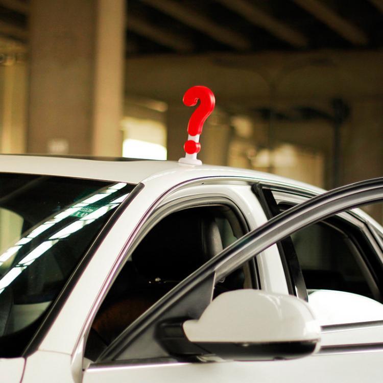 shopping אביזרי חוץ לרכב WenTongZi&reg; 20cm Adorable Solid Question Mark Type Car Roof Ornament