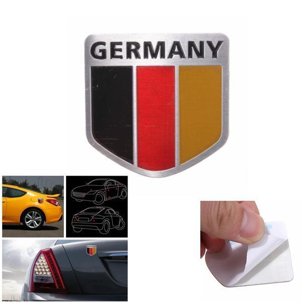 shopping אביזרי חוץ לרכב Aluminum Germany Flag Shield Car Emblem Badge Decals Sticker Truck Auto