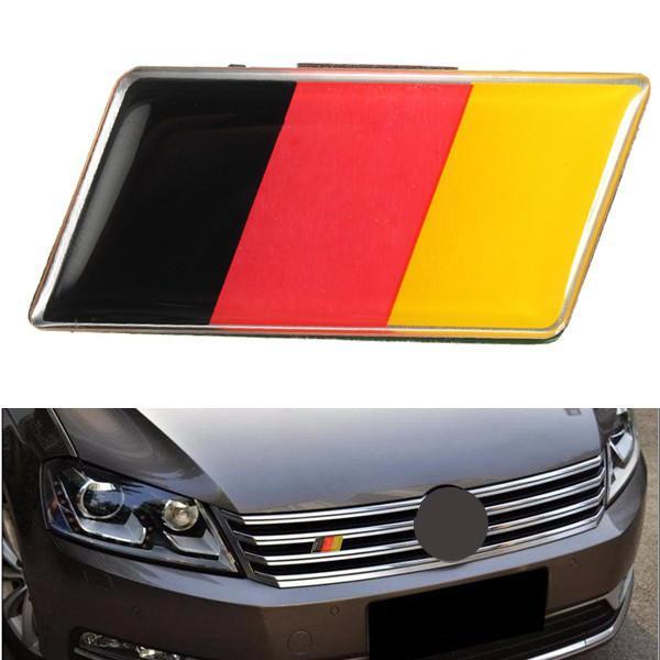 shopping אביזרי חוץ לרכב Aluminium German Germany Flag Badge Grille Emblem Car Sticker Decal Universal Decoration