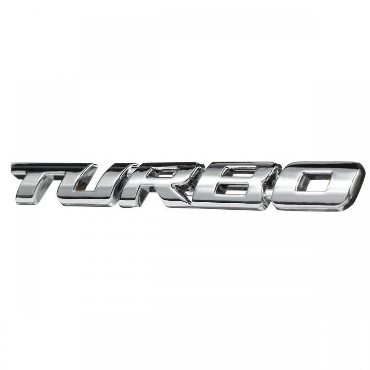 shopping אביזרי חוץ לרכב Turbo 3D Metal Car Decals Lettering Badge Sticker for Auto Body Rear Tailgate