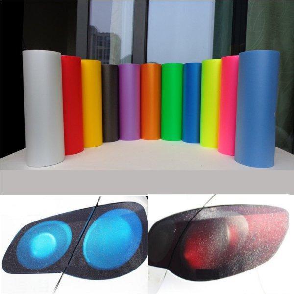 shopping אביזרי חוץ לרכב Car Fog Light Vinyl Film Sticker Smoke Flash Point Headlight Taillight