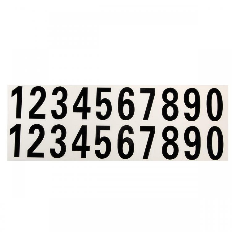 shopping אביזרי חוץ לרכב Number Reflective Sticker Car Vinyl Decal Street Address Mail Box Number Stickers White Black
