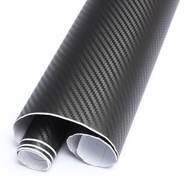 shopping אביזרי חוץ לרכב 30X127cm 3D Carbon Fiber Vinyl Film Wrap Car Sticker Sheet DIY Waterproof Decal