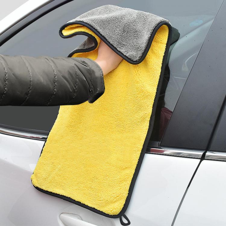 shopping אביזרי חוץ לרכב Double Color Microfiber Car Wash Towel Cleaning Drying Care Cloth Hemming Strong Absorbent