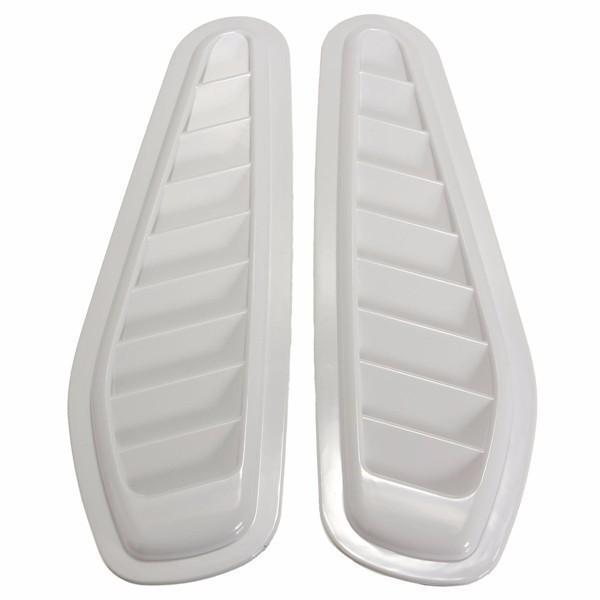 shopping אביזרי חוץ לרכב 2Pcs Car Decorative Airflow Intake Scoop Turbo Bonnet Vent Cover Hood Fender
