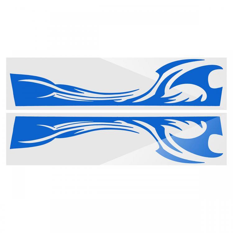 shopping אביזרי חוץ לרכב 210cm*38cm Sports Stripe Pattern Style Car Stickers Vinyl Decal for Race SUV Side Body