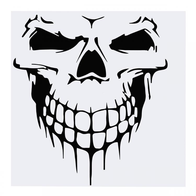 shopping אביזרי חוץ לרכב 57x59cm Car Hood Tailgate Window Skull Decal Vinyl Large Graphic Decor Stickers