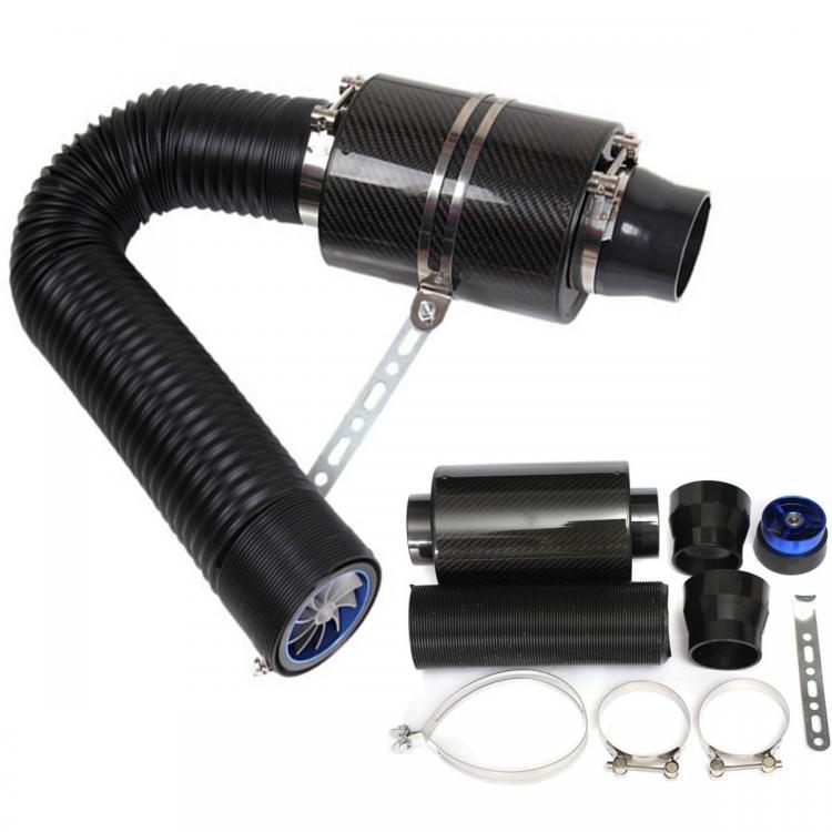 shopping תיקון הרכב ותחזוקה 3inch Universal Performance Air Feed Cold Filter Intake Pipe Induction Extension