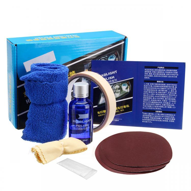 shopping תיקון הרכב ותחזוקה Car Headlight Lens Restoration Liquid Repair Tool Plastic Light Polishing Cleaner