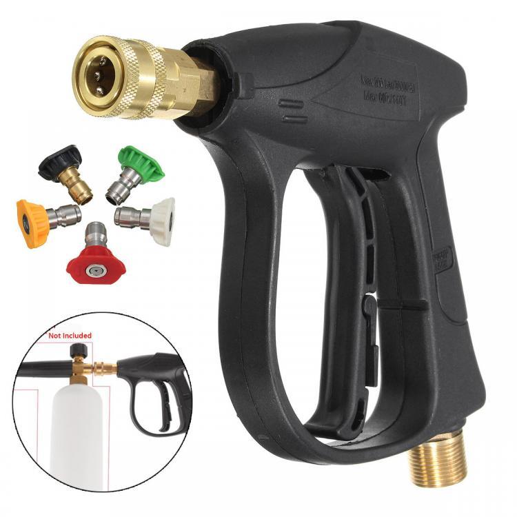 shopping תיקון הרכב ותחזוקה Car Motorcycle Bicycles 200BAR/3000PSI High Pressure Washer Gun with 5 Nozzles