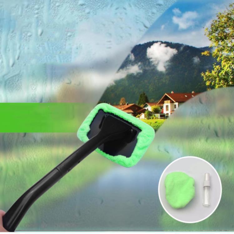 shopping תיקון הרכב ותחזוקה Window Windshield Cleaning Kit Tool Microfiber Cloth Car Cleanser Brush with Detachable Handle Auto Glass Wiper