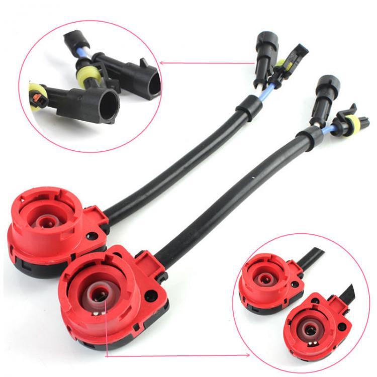 shopping תיקון הרכב ותחזוקה 2pcs D2S D2C C2R D4S D4C D4R Xenon HID Bulb Socket Cable Adaptor Harness SP2G