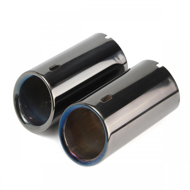 shopping תיקון הרכב ותחזוקה 2 X Tail Muffer Exhaust Tip Pipe Titanium Black For BMW E90 E92 325 328i 3 Series