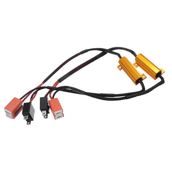shopping תיקון הרכב ותחזוקה H7 50W 60R LED Decode Error Canceller Car Fog Light Singal Load Resistor Canbus