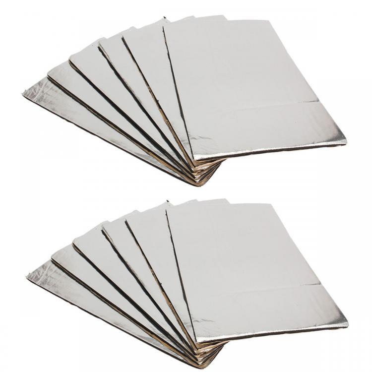 shopping תיקון הרכב ותחזוקה 12PCS 14x20 5mm Sound Deadener Car Heat Shield Insulation Deadening Mat Sound Insulation Cotton