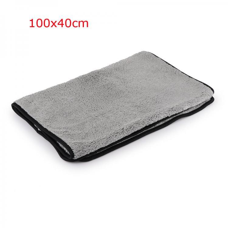 shopping תיקון הרכב ותחזוקה 60x40 100x40cm Car Cleaning Cloths Microfiber Wash Towel Super Absorbency One-Time Drying